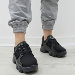 Missmodaluxe ON TRACK BLACK TWO-TONE TRAINER